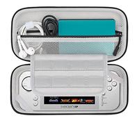 BOVKE Caja de Almacenamiento Duro para Blaze Evercade EXP/Blaze Evercade Premium Mano, Bolsillo de Malla Extra para Evercade EXP Consola de Carga Cable, cartuy Otros Accesorios, Negro