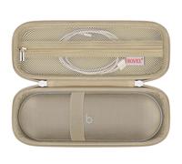 BOVKE Carrying Case for Beats Pill - Portable Bluetooth Speaker, New Beats Pill Wireless Speaker Travel Holder Bolso con Bolsillo de Malla Extra para Cables de Accesorios, Champagne Gold
