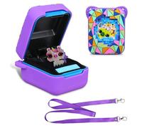 BOVKE Caso de Cubierta de Silicona para Juguete Interactivo Bitzee Magicals con 20 Caracteres Dentro, Manga Protectora de Piel de Mascota Digital Bitzee Magicals para Juguetes de niños, Púrpura
