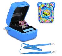 BOVKE Caso de Cubierta de Silicona para Juguete Interactivo Bitzee Magicals con 20 Caracteres Dentro, Manga Protectora de Piel de Mascota Digital Bitzee Magicals para Juguetes de niños Mascotas, Azul