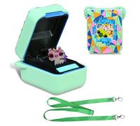 BOVKE Caso de Cubierta de Silicona para Juguete Interactivo Bitzee Magicals con 20 Caracteres Dentro, Manga Protectora de Piel de Mascota Digital Bitzee Magicals para Juguetes de niños, Verde