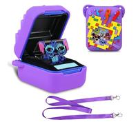 BOVKE Caso de Cubierta de Silicona para Juguete Interactivo de Bitzee Disney con 30 Personajes Dentro, Manga Protectora de Piel de Mascota Digital de Bitzee Disney para Juguetes, Púrpura