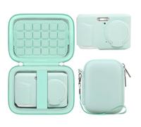 BOVKE Caso de Transporte & Cubierta de Silicona para Kodak Pixpro FZ45 Appareil Photo Numérique Compact, Caja de Almacenamiento Duro con Protector de Manga de Piel de Silicona Suave, Gelatina Verde