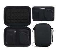 BOVKE Caso de Transporte & Cubierta de Silicona para Kodak Pixpro FZ45 Appareil Photo Numérique Compact, Caja de Almacenamiento Duro con Protector de Manga de Piel de Silicona Suave, Negro