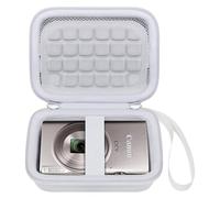 BOVKE Caso de Viaje para Kodak Pixpro C1 - Cámara Digital Ultra compacta, PIXPRO C1 Cámara Digital Bolso de Soporte con Extra Bolsillo de Malla para Cables de Carga, Blanco