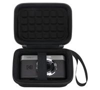 BOVKE Caso de Viaje para Kodak Pixpro C1 - Cámara Digital Ultra compacta, PIXPRO C1 Cámara Digital Bolso de Soporte con Extra Bolsillo de Malla para Cables de Carga, Negro