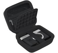 BOVKE Caso de Viaje para Kodak Pixpro C1 - Cámara Digital Ultra compacta, PIXPRO C1 Cámara Digital Bolso de Soporte con Extra Bolsillo de Malla para Cargador y Cables de Carga, Negro