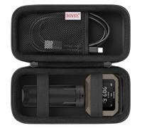 BOVKE Compatible con cronógrafo Compacto Garmin Xero C1 Pro para Disparos a Distancia, Bolsa de Almacenamiento de Viaje Garmin Xero C1 Pro con Espacio Extra para Cables de Carga, Negro+Negro