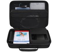 BOVKE Estuche de Almacenamiento Compatible con la Impresora fotográfica compacta Canon SELPHY CP1500, Espacio Extra para el Conjunto de Tinta/Papel de Color Canon y Otros Accesorios, Negro