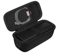 BOVKE Estuche de Transporte Compatible con Sonos Roam 2 Altavoz inalámbrico Bluetooth Impermeable portátil, Roam 2 portavoz Bluetooth con Bolsillo de Malla para Cables de Accesorios, Negro + Negro
