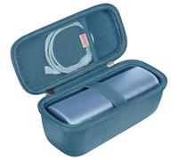 BOVKE Estuche de Transporte Compatible con Sonos Roam 2 Altavoz inalámbrico Bluetooth Impermeable portátil, Roam 2 portavoz Bluetooth con Bolsillo de Malla para Cables de Carga Accesorios, Azul