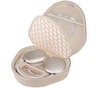 BOVKE Estuche de Transporte Duro con Modo de sueño para Auriculares inalámbricos de Apple AirPods MAX, Bolsa de Almacenamiento portátil Protectora de AirPods con Bolsillo de Cables USB-C, Starlight