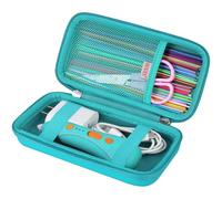 BOVKE Estuche de Transporte Duro para el Conjunto de Pluma 3D, Caso de Pluma Compatible con 3Doodler Start + Essentials Pluma de impresión Juguete Set de Actividades de Arte, Verde (Solo Caja)
