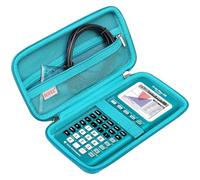 BOVKE Estuche de Viaje Duro para Texas Instruments TI-84 Plus CE/TI-84 Plus/TI-83 Plus CE/TI-83 Plus/Casio fx-9750GIII Calculadora de gráficos, Bolsillo de Malla para Cables USB, Accesorios, Tecla