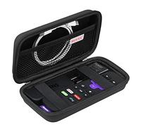 BOVKE Estuche Duro para el Controlador Remoto de Voz Roku Streaming Stick + / 4K, Estuche Remoto Roku para TV Steaming Stick 3820R / 3821R / 3941R, Bolsillo, Negro + Negro