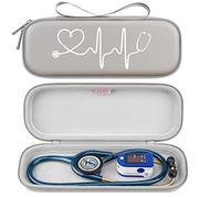 BOVKE Estuche para estetoscopio, soporte delgado y liviano para estetoscopio 3M Littmann Classic III, Lightweight II S.E, Littmann Cardiology IV, estetoscopios MDF Acoustica Deluxe, Gris
