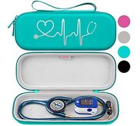 BOVKE Estuche para estetoscopio, soporte delgado y liviano para estetoscopio 3M Littmann Classic III, Lightweight II S.E, Littmann Cardiology IV, estetoscopios MDF Acoustica Deluxe, Esmeralda