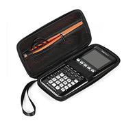 BOVKE Estuche rígido de Transporte para calculadora gráfica para Texas Instruments TI-84 Plus CE/TI-83 Plus CE/Casio fx-9750GII, Bolsillo Adicional para lápiz, Regla y Otros artículos, Negro