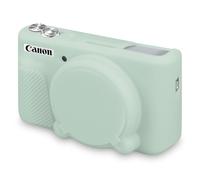 BOVKE Funda de Silicona para Canon Powershot SX740 / SX730 HS Cámara Compacta, Funda Blanda para Cámara SX740, Funda de Goma para Camera con Tapa Extraíble para el Objetivo, Verde Gelatina