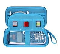 BOVKE Funda de transporte para calculadora científica Texas Instruments TI-30XS Multiview/TI-34 Multiview/TI-36X Pro, bolsillo de malla adicional para cables USB, bolígrafos y otros suministros