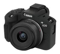 BOVKE Funda Protectora de Silicona para Canon EOS R50 cámara sin Espejo, Suave Funda de la cámara se Ajusta a Canon EOS R50 Vlogging Caso de vídeo, Protector de la Manga de Goma de la cámara, Negro