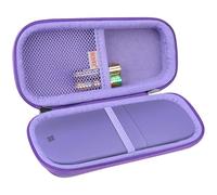 BOVKE Funda Protectora para Ratón Microsoft Surface ARC Mouse Ratones Ultradelgados y Ligeros Funda Rígida de EVA a Prueba Golpes Bolsa de Almacenamiento para Viajes, Violeta