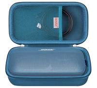 BOVKE Funda rígida de Viaje para Altavoz portátil Bluetooth Bose SoundLink Flex (2ª generación) / Bose SoundLink Flex, Bolsillo de Malla para Cargador, Cables de Carga, Azul Crepúsculo