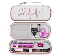 BOVKE La carcasa del estetoscopio de viaje está disponible para 3M littlmann Classic iii, lightweight II s.e, cardiología IV diagnostic, MDF acoustica Deluxe estetoscopio, rosa blanca dorada