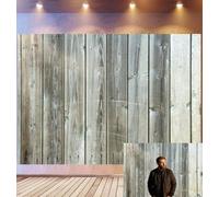 Bovlleetd 2,2x1,5m Fondo Tablero de Madera Gris Envejecido Rústico, Panel de Madera Desgastado Vintage Decoración Fondo Fotográfico, Accesorios Estudio Fotográfico Estilo Casa de Campo Natural