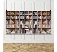 Bovlleetd 3x1.5m Telón de Fondo de estantería Vinilo Biblioteca Escolar Estudio Estantería Vintage Escena Fondo de fotografía Regreso a la Escuela Fiesta Fondo Estudio fotográfico Prop