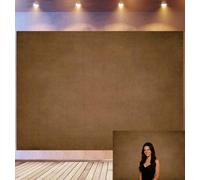 Bovlleetd 6x3m Fondo Lienzo Texturizado Marrón Vintage, Superficie de Tela Desgastada Rústica Decoración Fondo Fotográfico, Accesorios Estudio Fotográfico Estilo Clásico Retro