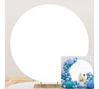 Bovlleetd Fondo Blanco Estudio de Fotografía 150 cm - Puro para Fiesta de Cumpleaños, Retrato y Grabación de Video - Redondo con Pantalla Blanca