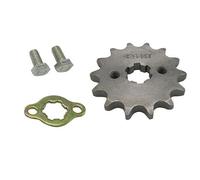 BOVUXKJH 3 Piezas Piñón Delantero 428 14 Dientes Engranaje Corona Rueda Dentada Diámetro 62mm Y Centro 17mm para Cadena 428 Adecuado para Ligero ATV, 2 piezas