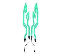 BOVUXKJH Tira de Luces LED para Casco, Fácil Instalación, Luz Fría, Juego de Iluminación para Casco, Luz de Señalización Universal para Conducción Nocturna, Ju, Verde