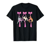 Bow Aerial Silks Gato, Divertido Yoga Gato Mamá Día de la Madre Mujeres Camiseta