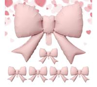 Bow Balloons - Latex 30cm 6 Pieces | Birthday Party Decoration Balloons For Home Office School Bridal Shower Wedding Graduation Celebration Valentine's Day Holiday Events