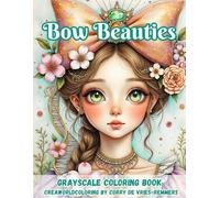 Bow Beauties: A Cute Fantasy Coloring Book of Big-Eyed Girls, Elegant Bows, and Dreamy Worlds
