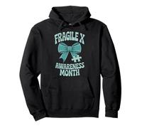Bow Coquette Groovy Fragile X Syndrome Awareness Women Sudadera con Capucha