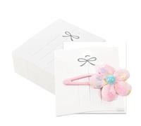 Bow Display - Hair Accessories Organizer | 200 piezas rectangulares White Reutilizable, para barras de joyería Brooch Boutique Market Retail Craft Fair