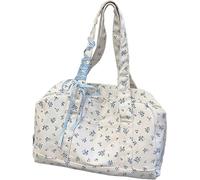 Bow Duffle Bolsa de Lona impermeable con correa para el hombro, Bolsa de viaje de la semana | Bolso suave, Bolsa de Deporte Floral, Bolsa de Noche ligera para la Playa, Yoga, Entrenamiento y, 1, Se
