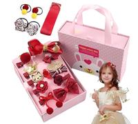 Bow Hair Clips, Girls Hairpin Set Of 18, Assorted Cute Hair Accessories, Princess Style Hairpins For Party School Ballet Cosplay, Lightweight Decorative Kit For Kids, Stylish Set