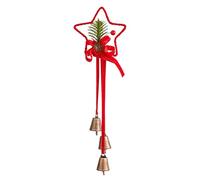 Bow Ornaments - Christmas Tree Pendant, Ribbon Holiday Accents, Integrated Bell and Pine Cone, Quick Decorative Attachment Function, Lightweight Seasonal Decors for Home Adornment