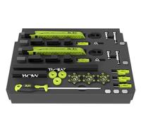 BOW Products Kit de sujeción de perfil bajo, para uso en CNC, mesas de perro, mesas en T y bancos de trabajo, incluye abrazaderas de sujeción, vallas, puntas intercambiables y herramientas
