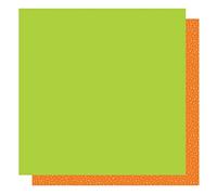 Bow Wow & Meow Double-Sided Cardstock 12"X12"-Green/Orange, Solids +