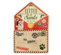 Bow Wow Pet Dog Toy Christmas Santa Carta de santa regalo para mascotas Toy de burlas de los dientes (97386) Todos los tamaos de raza