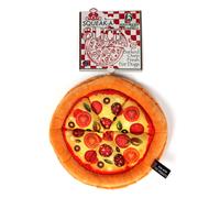 Bow Wow Pet Pizza Dog Toy Squeaky Plush One Piece Pet dientes burlones juguete