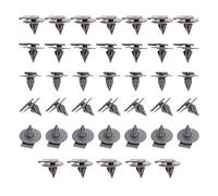 bowarepro 40 clips de ajuste de arco de rueda para coche, retenedor de coche, pin de empuje compatible con R50 R52 R53 R55 R56 exterior de plástico gris