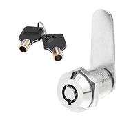 bowarepro Cerradura tubular de la leva del cajón de la seguridad de la aleación del cinc de 25m m de la cerradura del cilindro de la leva con 2 llaves (las cerraduras de leva tendrán la misma llave)