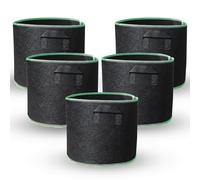 BOWEICORE 5 Gallons 30x25cm Garden Plant Bags Made of Non-Woven Fabric - Set of 5 Plant Bags Made Plant Bag Grow Bag with Handles for Tomates, Vegetables, Flowers, Plants 5 Pcs