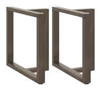 BOWEKAM Accesorios de mesa, patas de mesa, patas de mesa de comedor, en forma de T, 2 piezas de acero de 70 x 35 x 72 a 73 cm, acero
